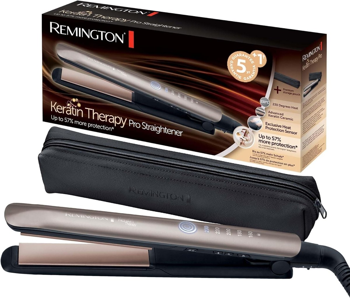 Remington Keratin Therapy Pro Professional Hair Straightener, S8593 (EU Plug)