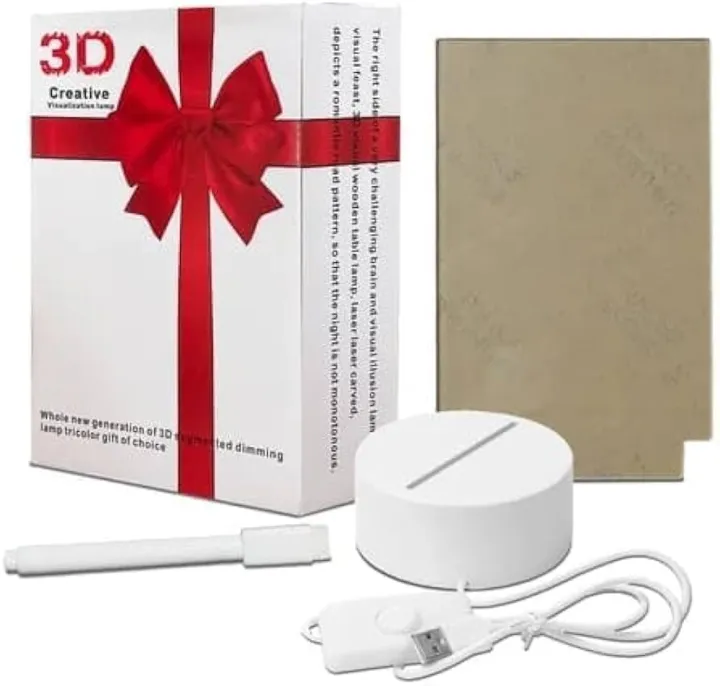 New 3D Creative Visualization Lamp Colour Changing Touch Feature Gift For Mum