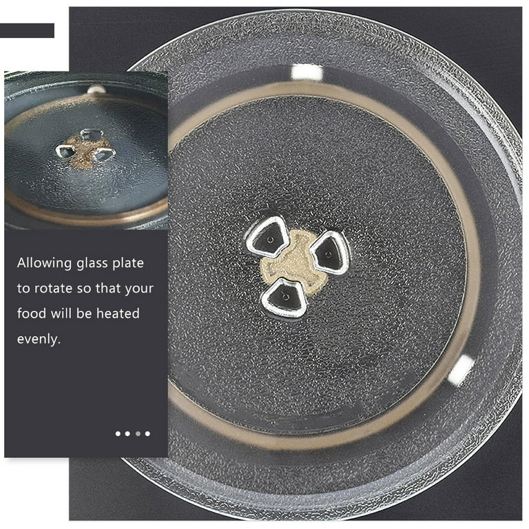Microwave 10.5” glass replacement plate and roller guide
